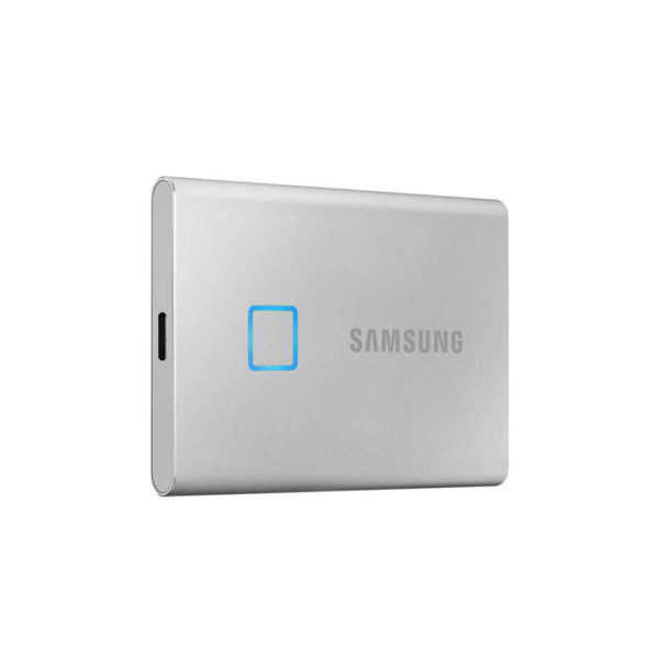 Samsung Portable SSD T7 Touch 1TB extern USB 3 2 Gen2 silber finanzieren
